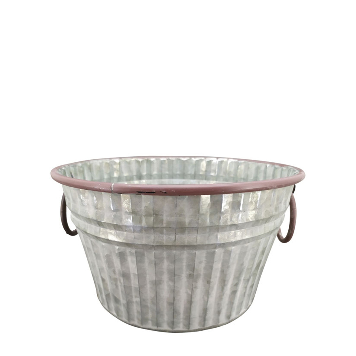 Deko Wanne mit Henkel, 30x17cm, Metall