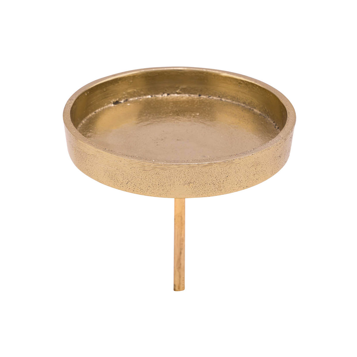 Kerzenhalter/Adventsstecker gold 9x10cm Aluminium