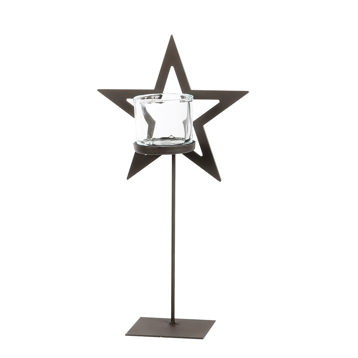 Eisen Windlicht Stern, 45cm, WMG Grünberger