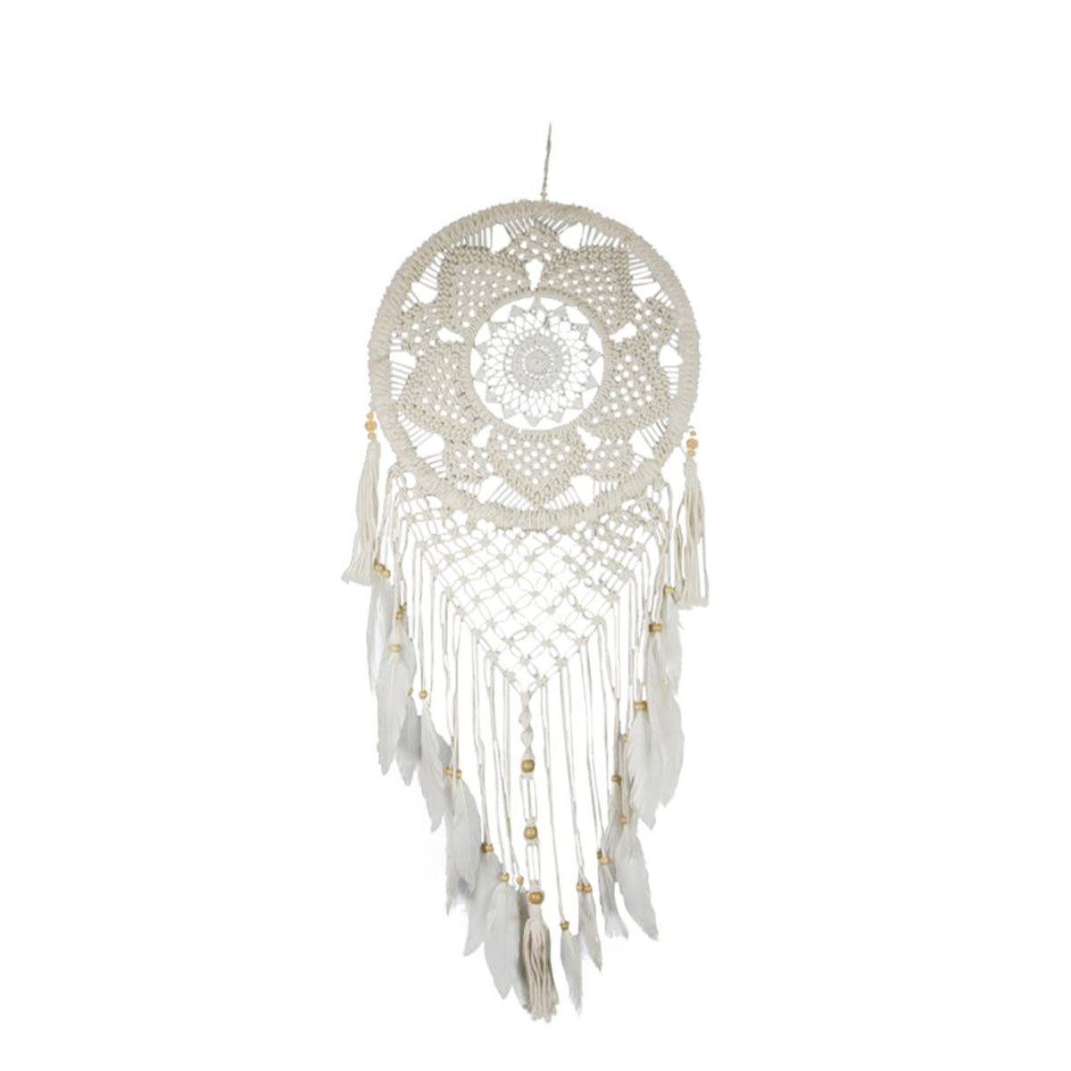 Deko Traumfänger Boho, Dreamcatcher Makramee, Ø38cm, DIJK Natural Collections 