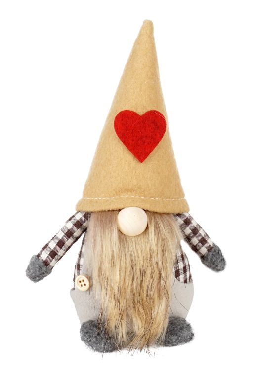 Wichtel "Carl Pygmee", 20cm, braune Filzmütze