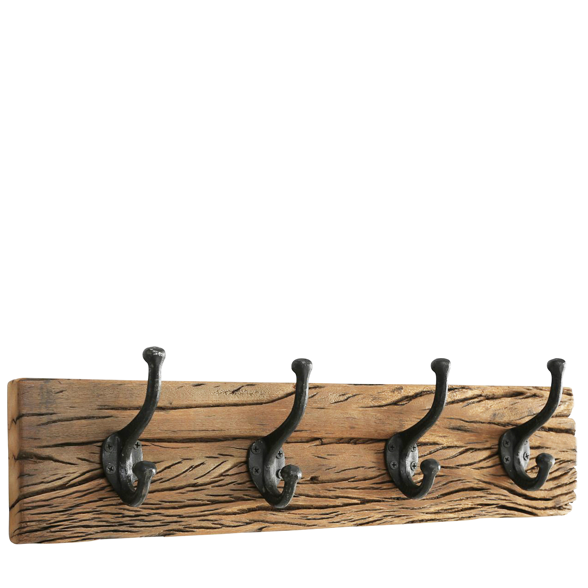 Holz Garderobe Solea, 4 Haken, 56x15cm, Boltze