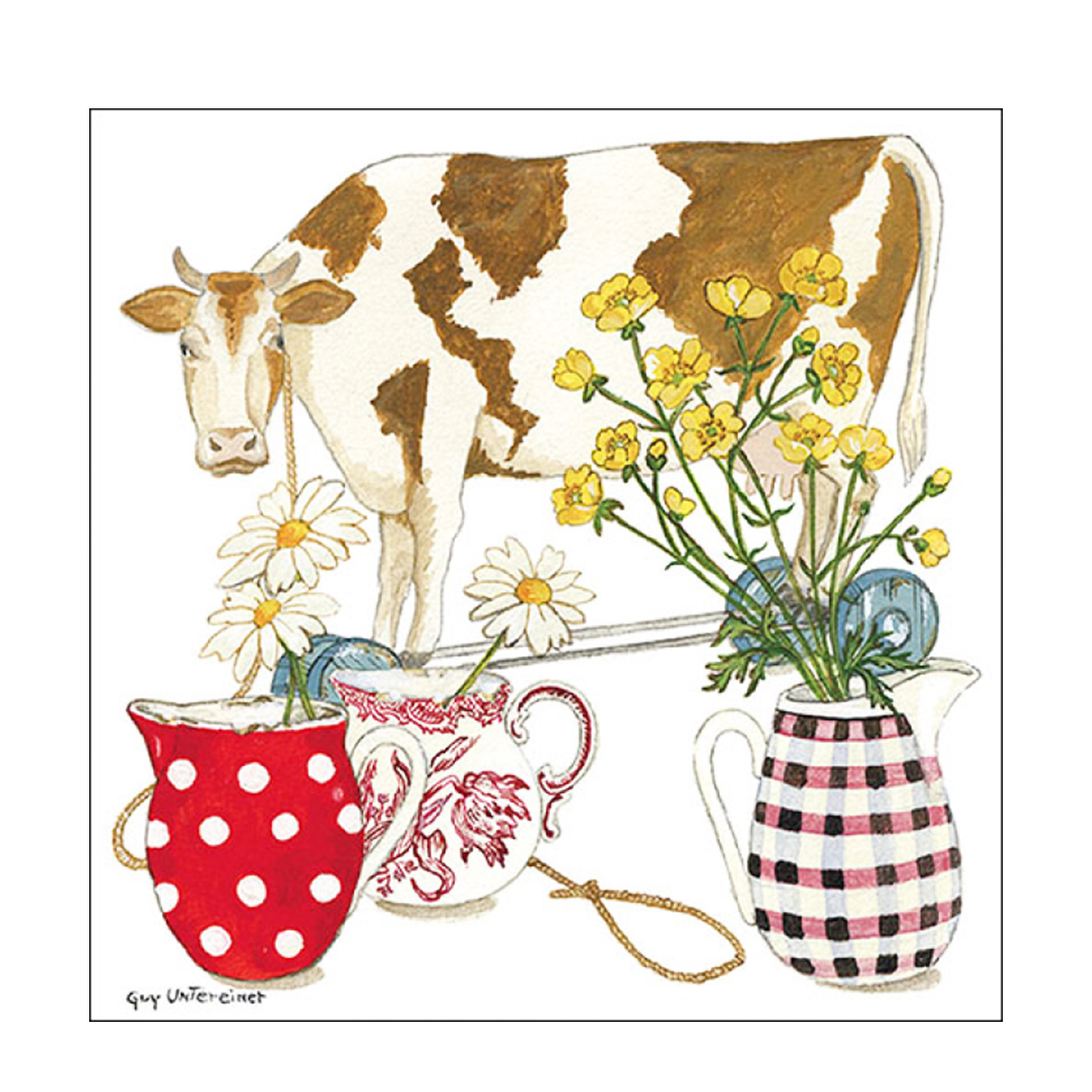 Ambiente Papierservietten Kuh, Cow, Lunch, 33x33cm