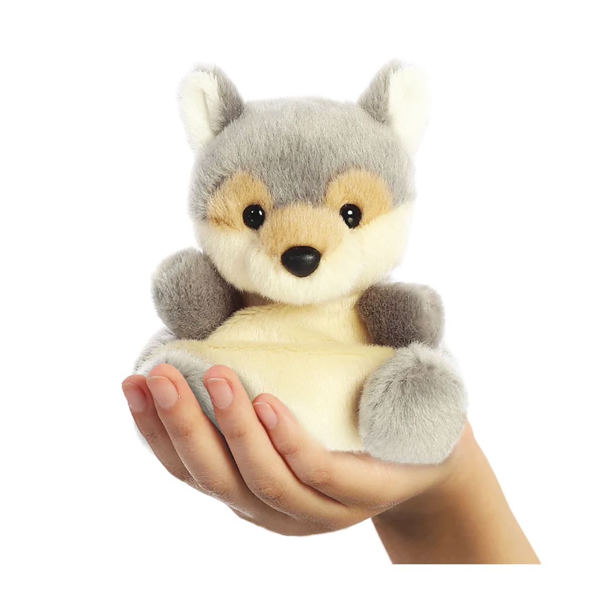 Plüsch Wolf Lucian, grau, Palm Pals, 13cm, Aurora World