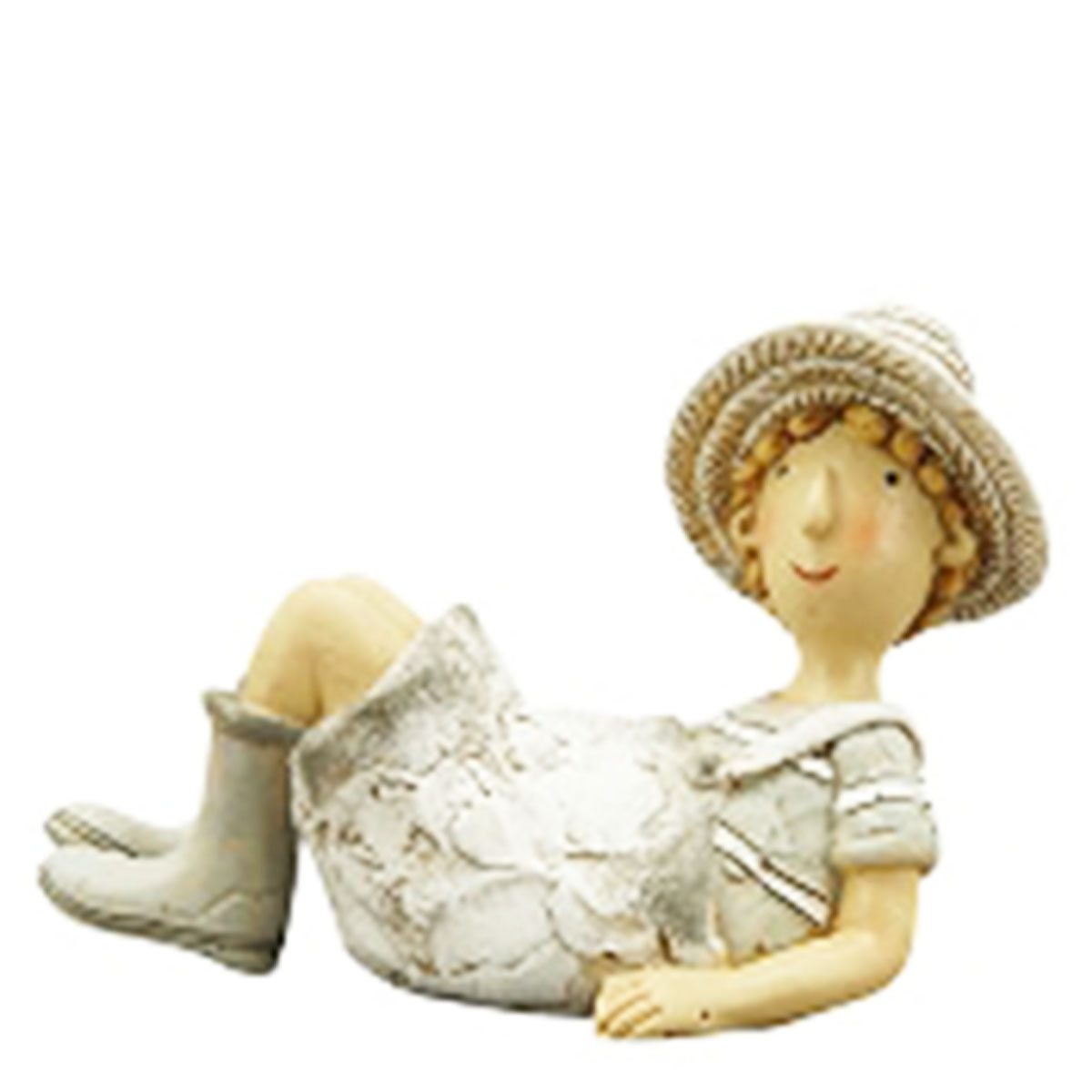 Junge liegend 11cm Polyresin