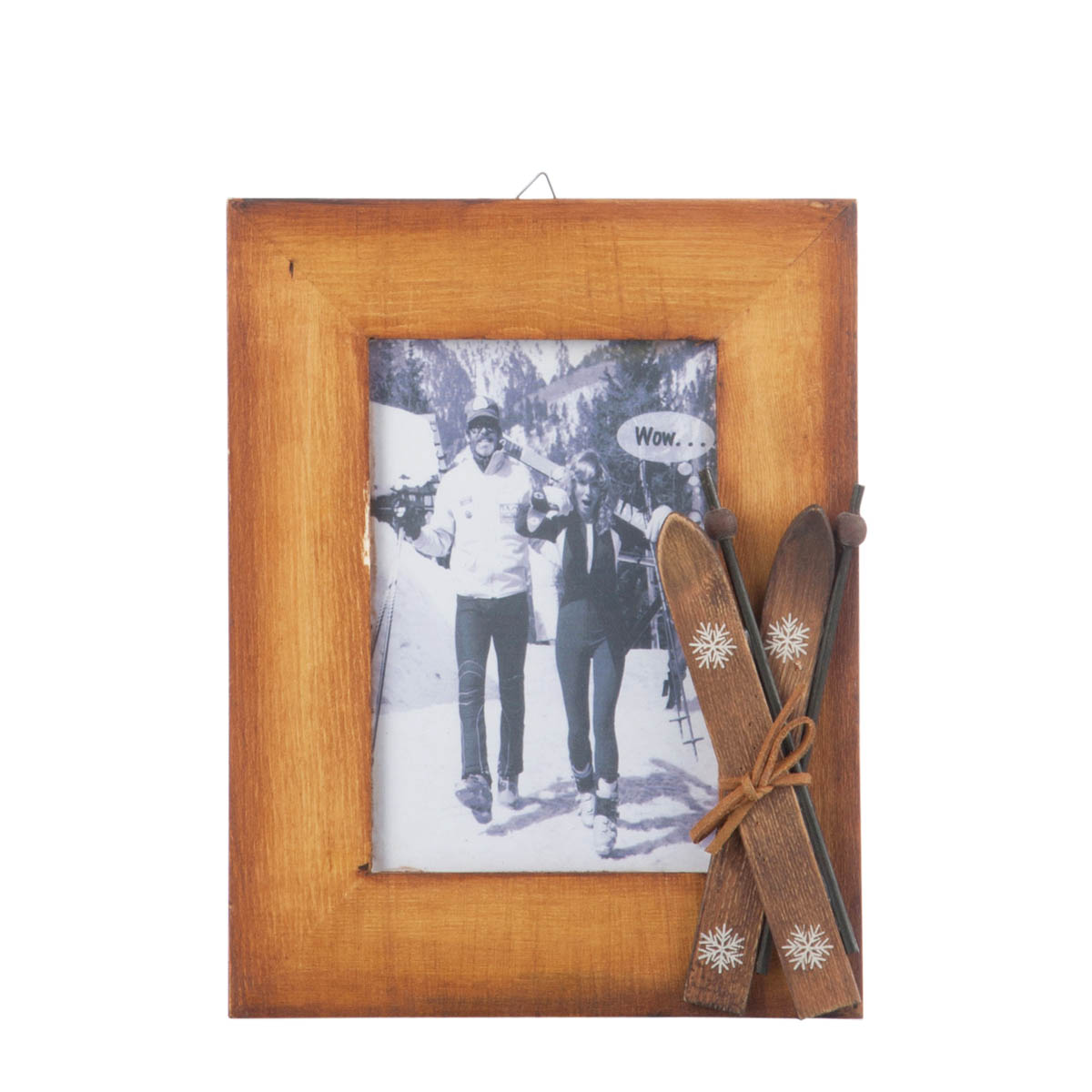 Bilderrahmen Ski, Holzrahmen Ski, Fotorahmen, 23x18cm, J-Line