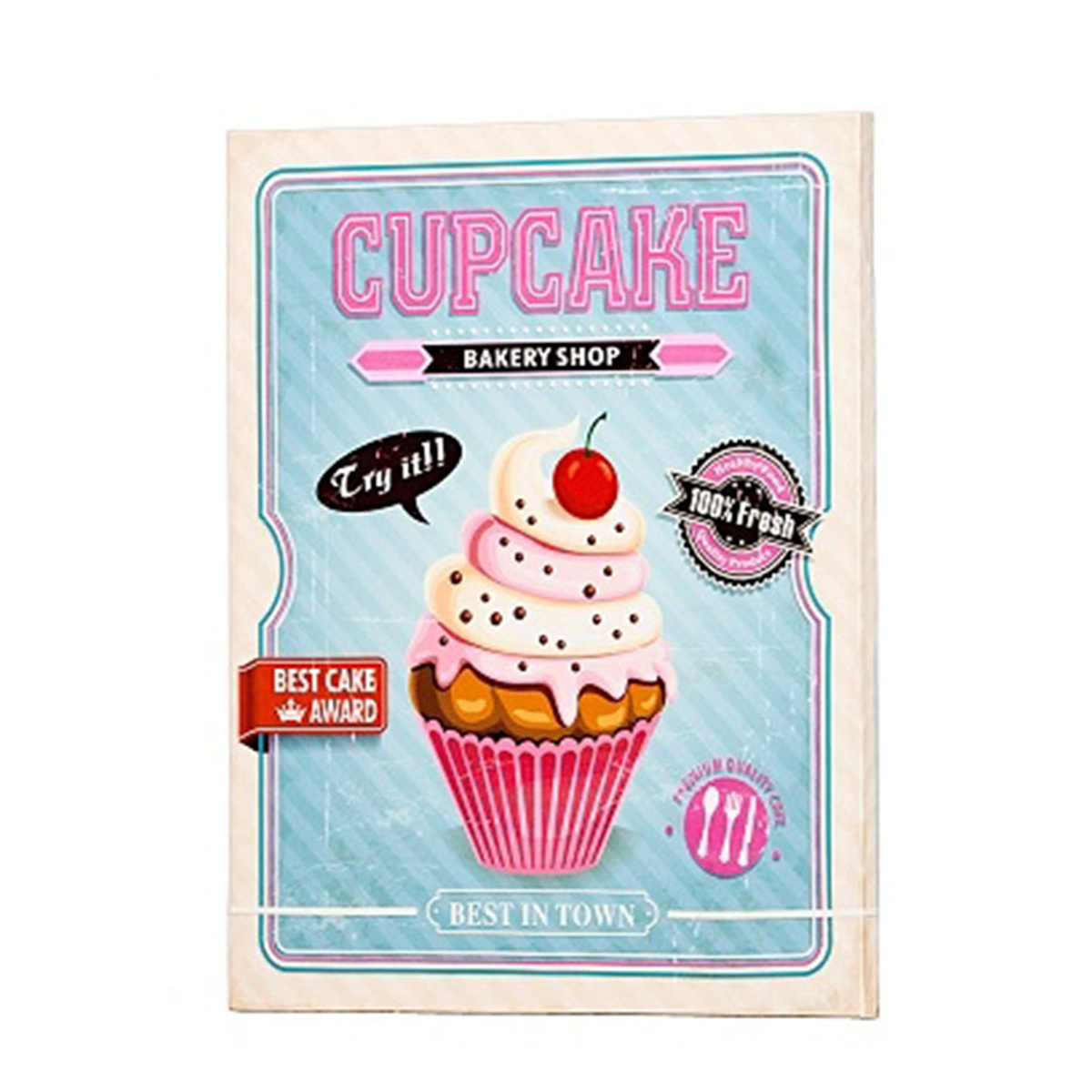 Deko Bild Cupcake, hellblau, 30x40cm, Canvas