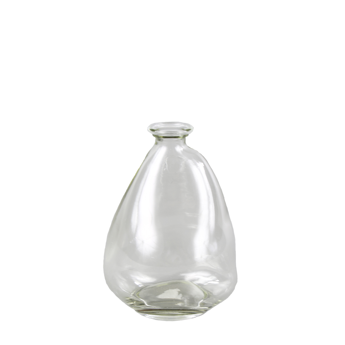 Blumenvase Kiesel klar 8x12cm Glas