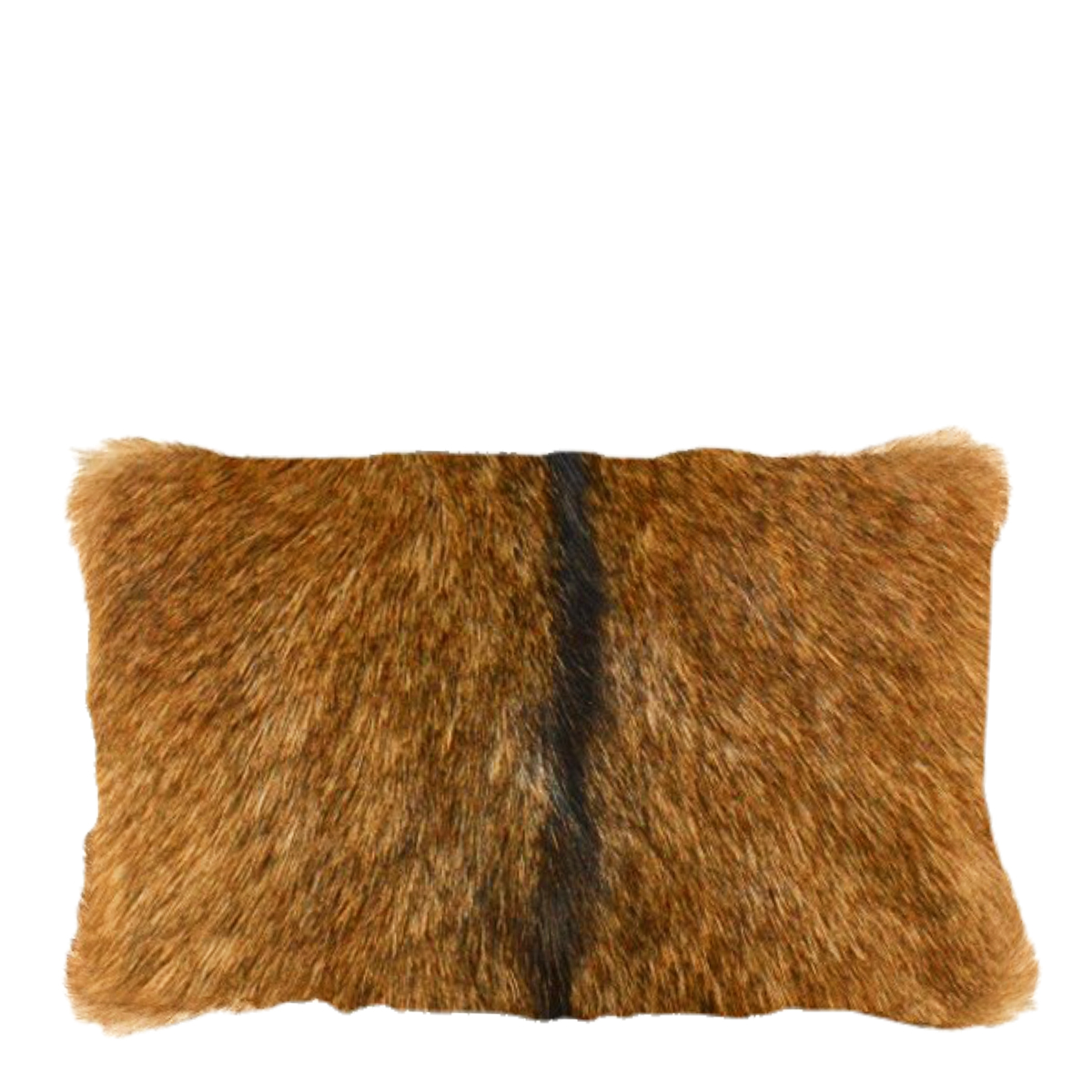 Fellkissen Ziege, Kissen Ziegenhaar natur, braun-schwarz, 30x50cm, Mars & More