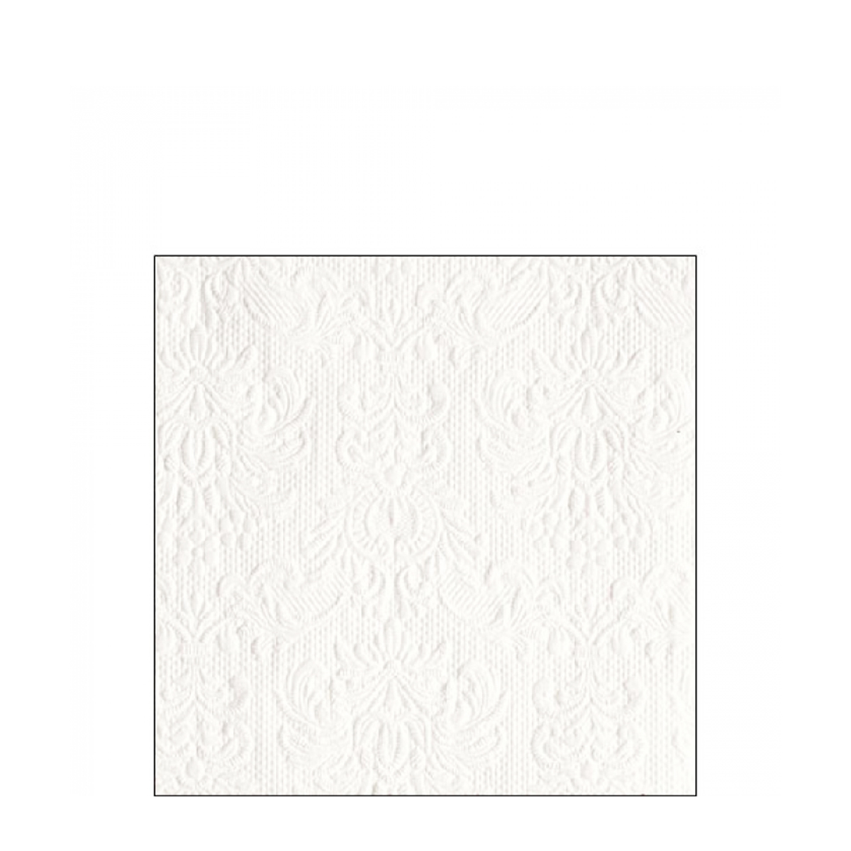 Ambiente Papierservietten Elegance White, Cocktail 25x25cm