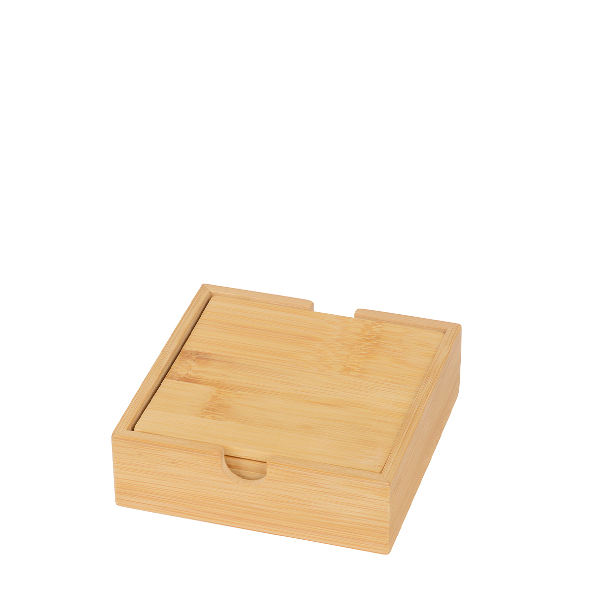 Untersetzer Bambus, 4 tlg. in der Box, 10x10cm