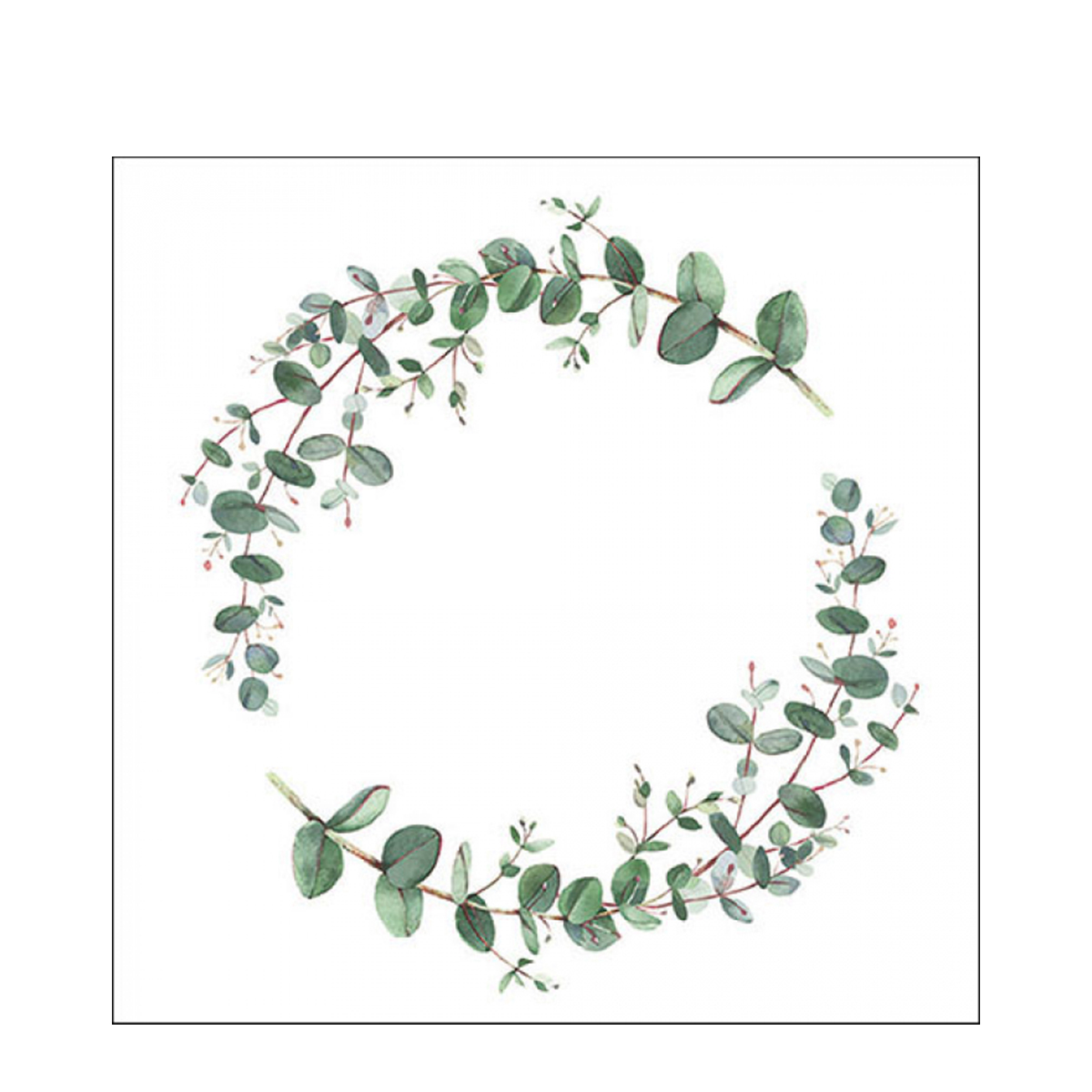Ambiente Papierservietten Eucalyptuskranz, Eucalyptus Branch, Lunch 33x33cm