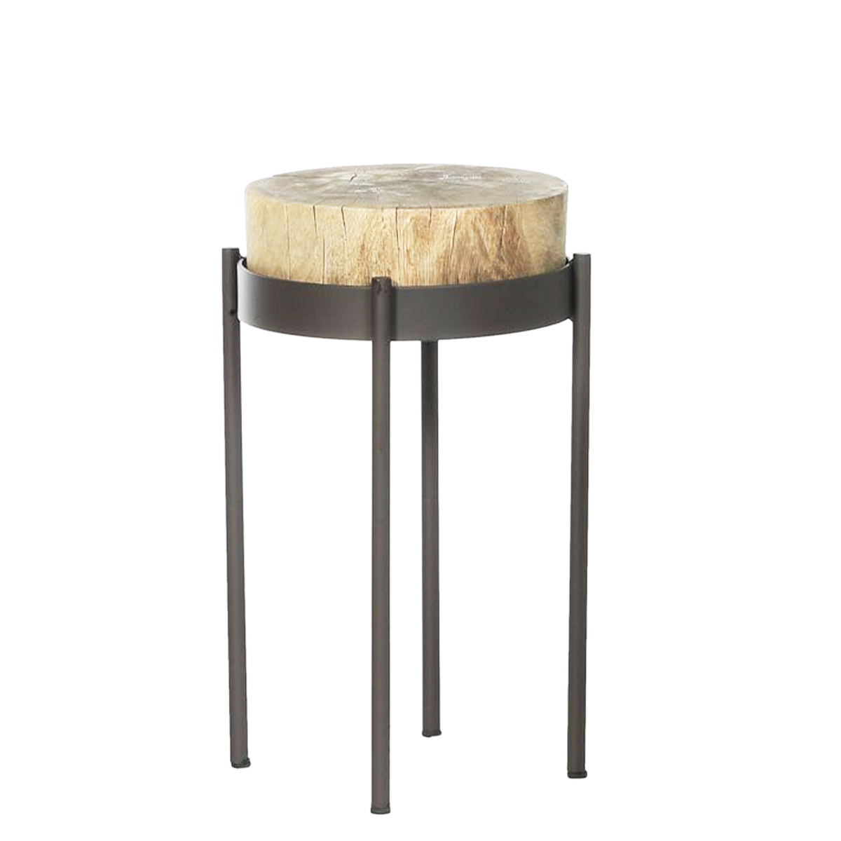 Holz-Eisen Beistelltisch Nueva, 55x35cm, WMG Grünberger