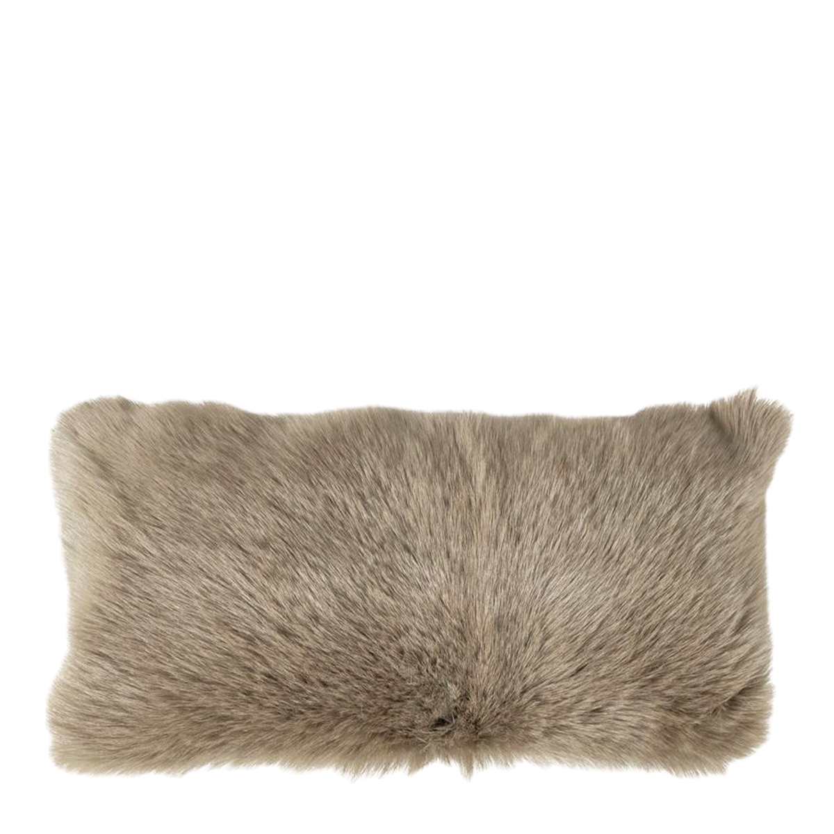 Kissen Ziege, Fellkissen Ziege beige, 30x55cm, Mars&More