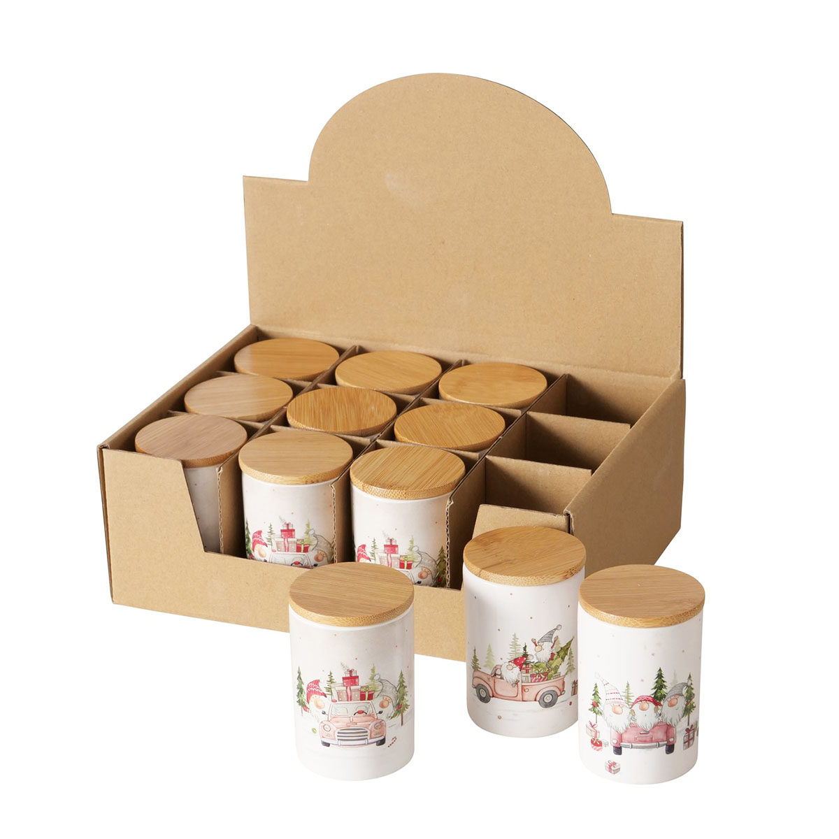 Vorratsdosen Weihnachtsmann Carrie, 3 versch. Motive, 7x5cm, Boltze Home Collections