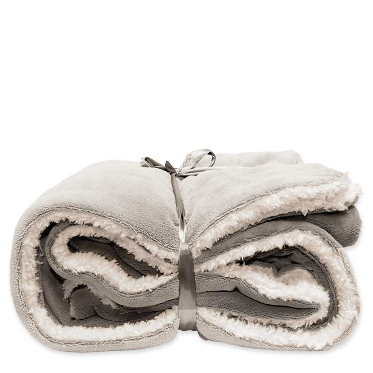 Fleece Decke Lars, steingrau, 150x200cm, Unique Living