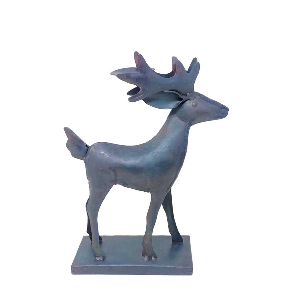 Deko Teelichthalter Rentier, 27cm, Metall