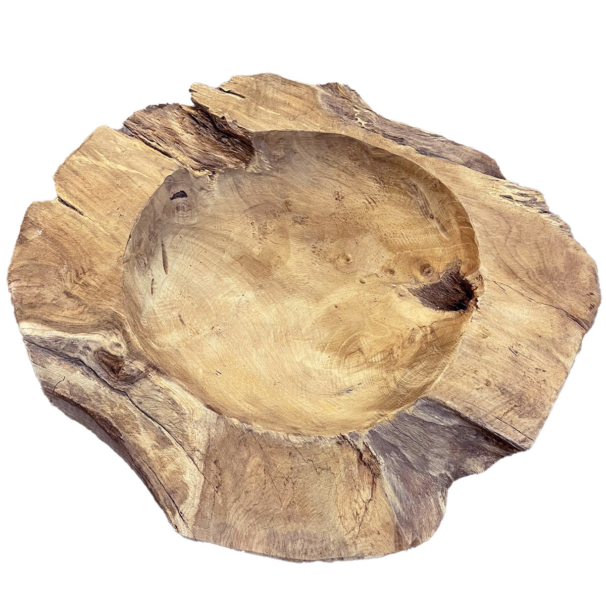 Holzschale, Schale Teak natur, Ø40cm, DIJK Natural Collections