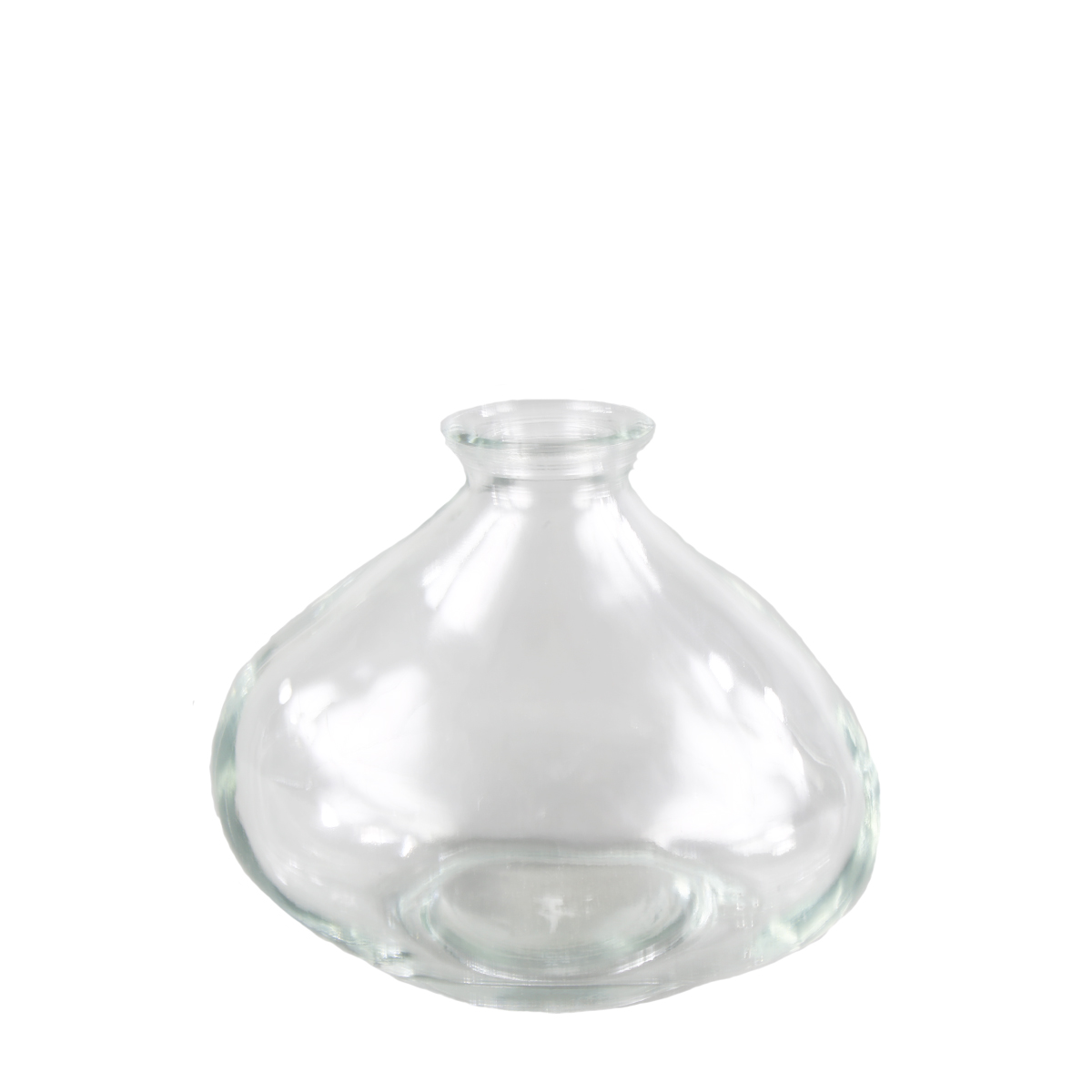 Blumenvase Kiesel klar 9x11cm Glas