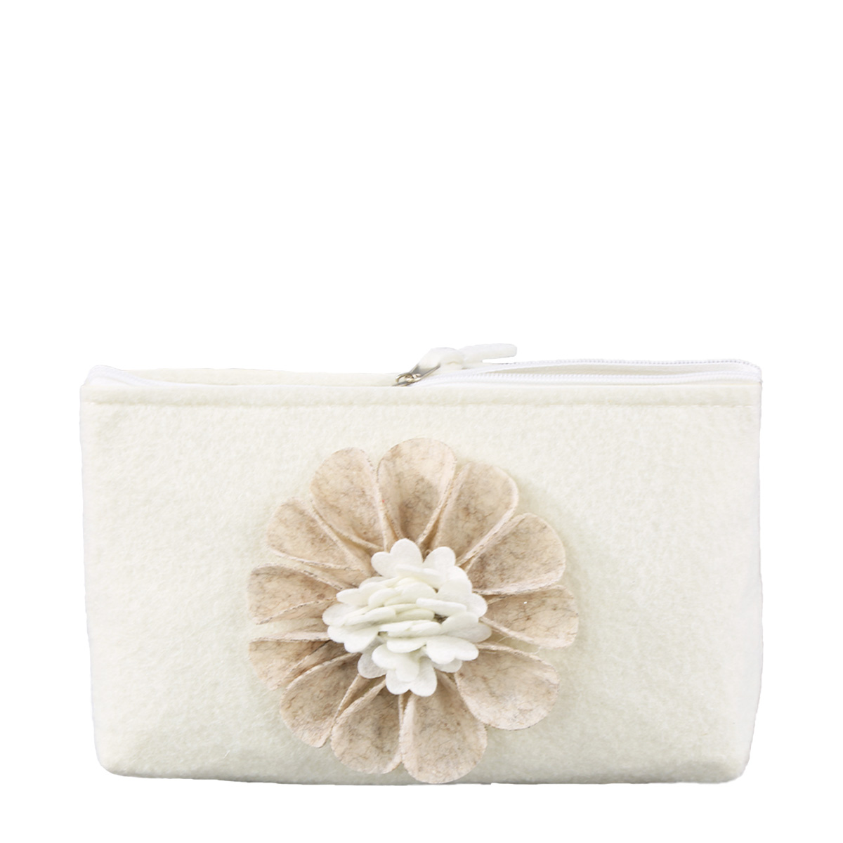 Deko Filztasche, Etui mit Blume, 20x14cm