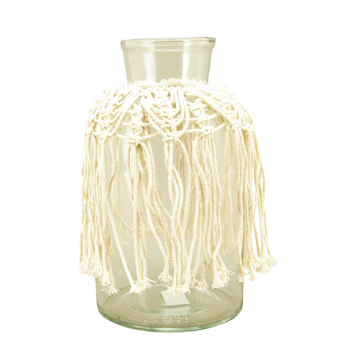 Blumenvase Boho Makramee 21x11cm