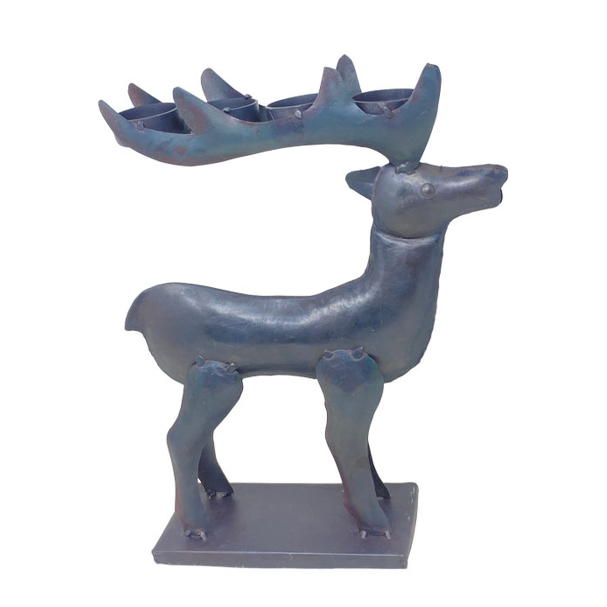 Deko Teelichthalter Rentier, 31cm, Metall