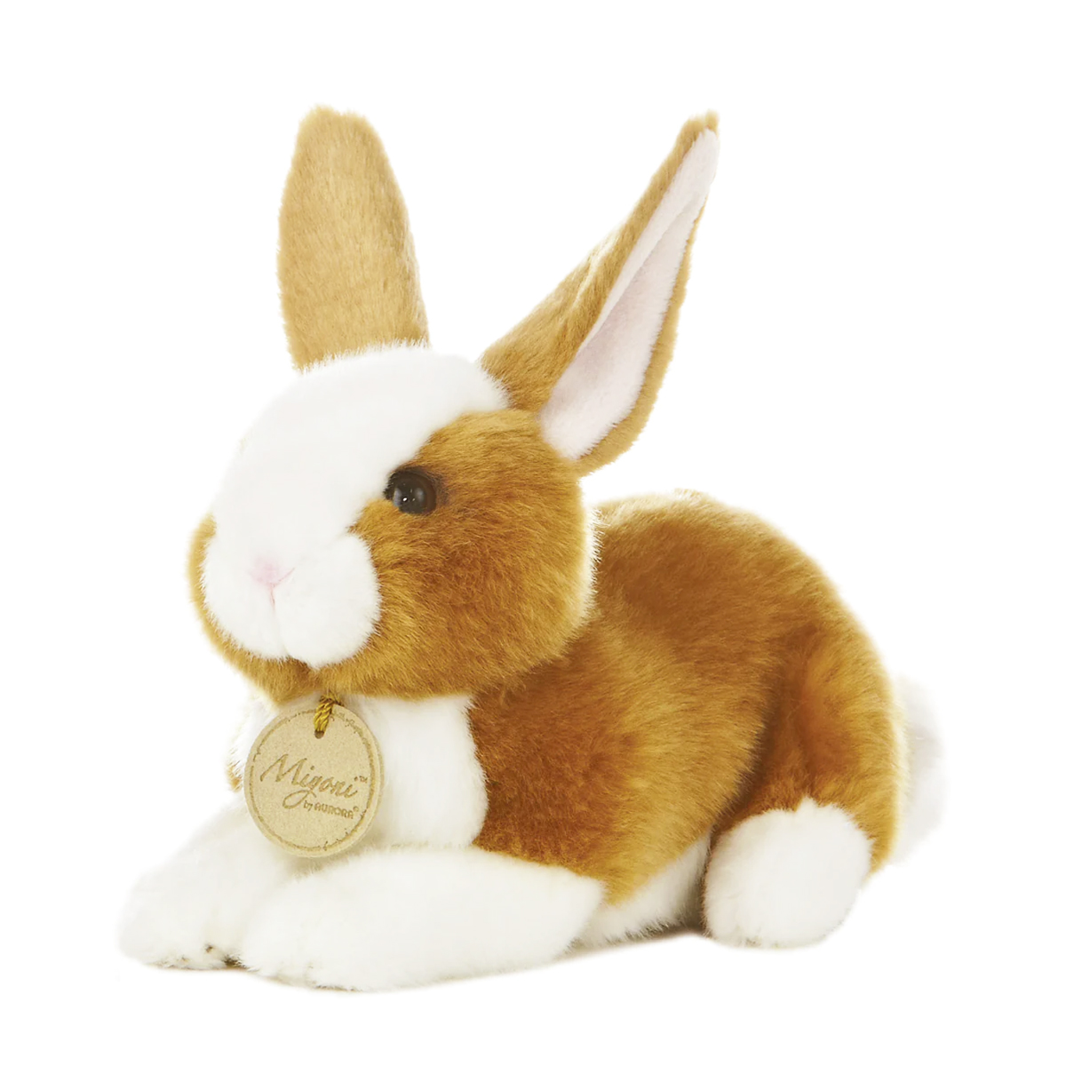 Plüsch Hase, Kaninchen, braun-weiß, 20cm, MiYoni, Aurora World