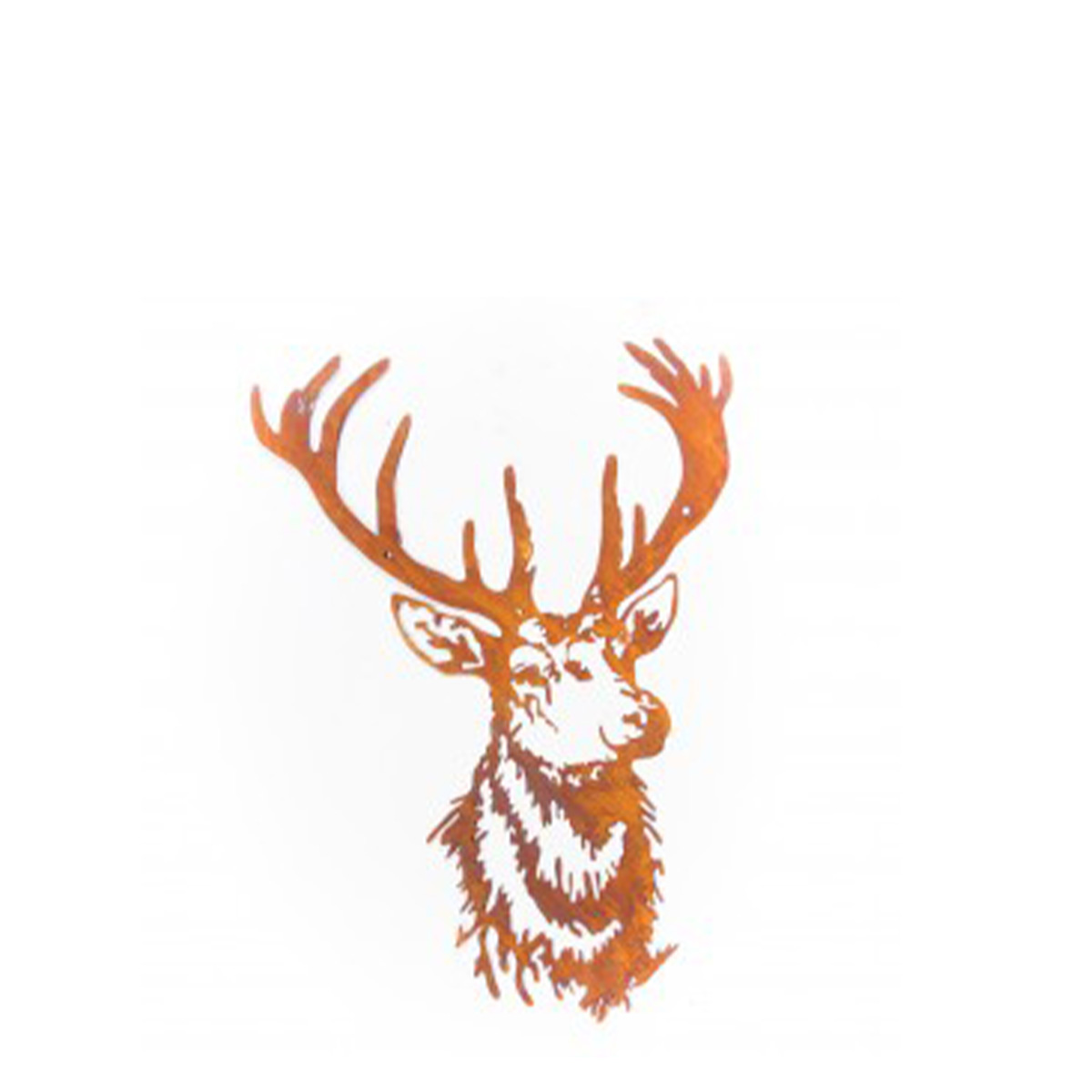 Deko Rost Hirschkopf, zum Hängen, 20x28cm, Gerrys Garden