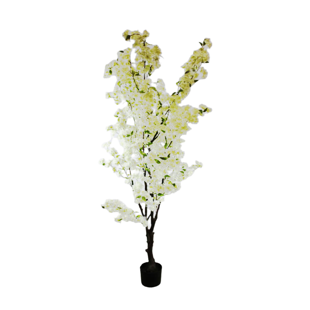 Deko Kunstpflanze Pfirsichblütenbaum weiß, Baum Pfirsich, 200cm, DIJK Natural Collections