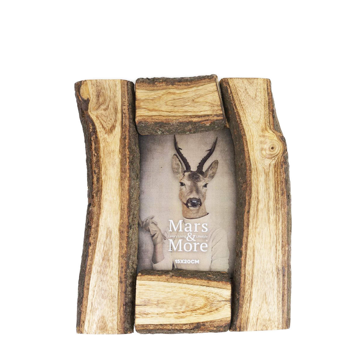 Holz Bilderrahmen, Baumstamm, 31x26cm, Mars & More