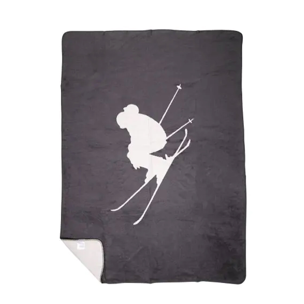 Fleece Decke Ski, Skifahrer, 130x180cm, Mars & More