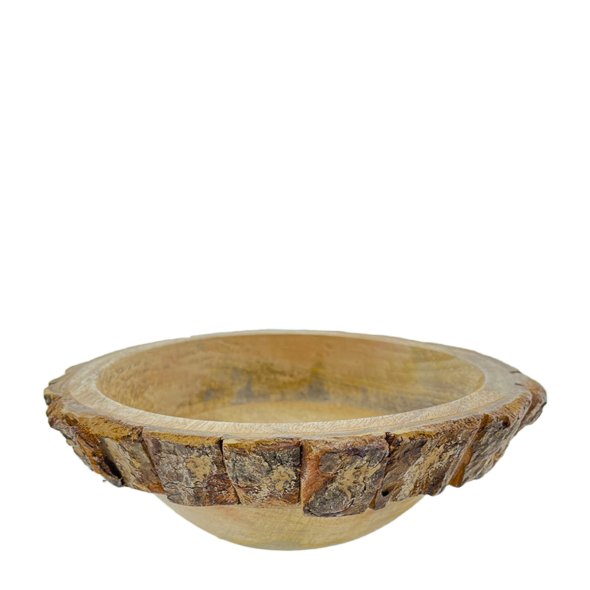 Holzschale, Schale mit Rinde, Ø22cm