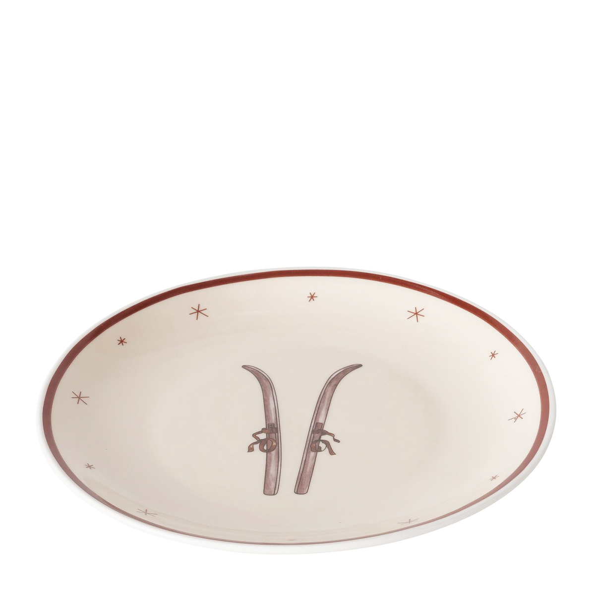 Teller Mountains, Ski, Ø21cm, Keramik, Boltze