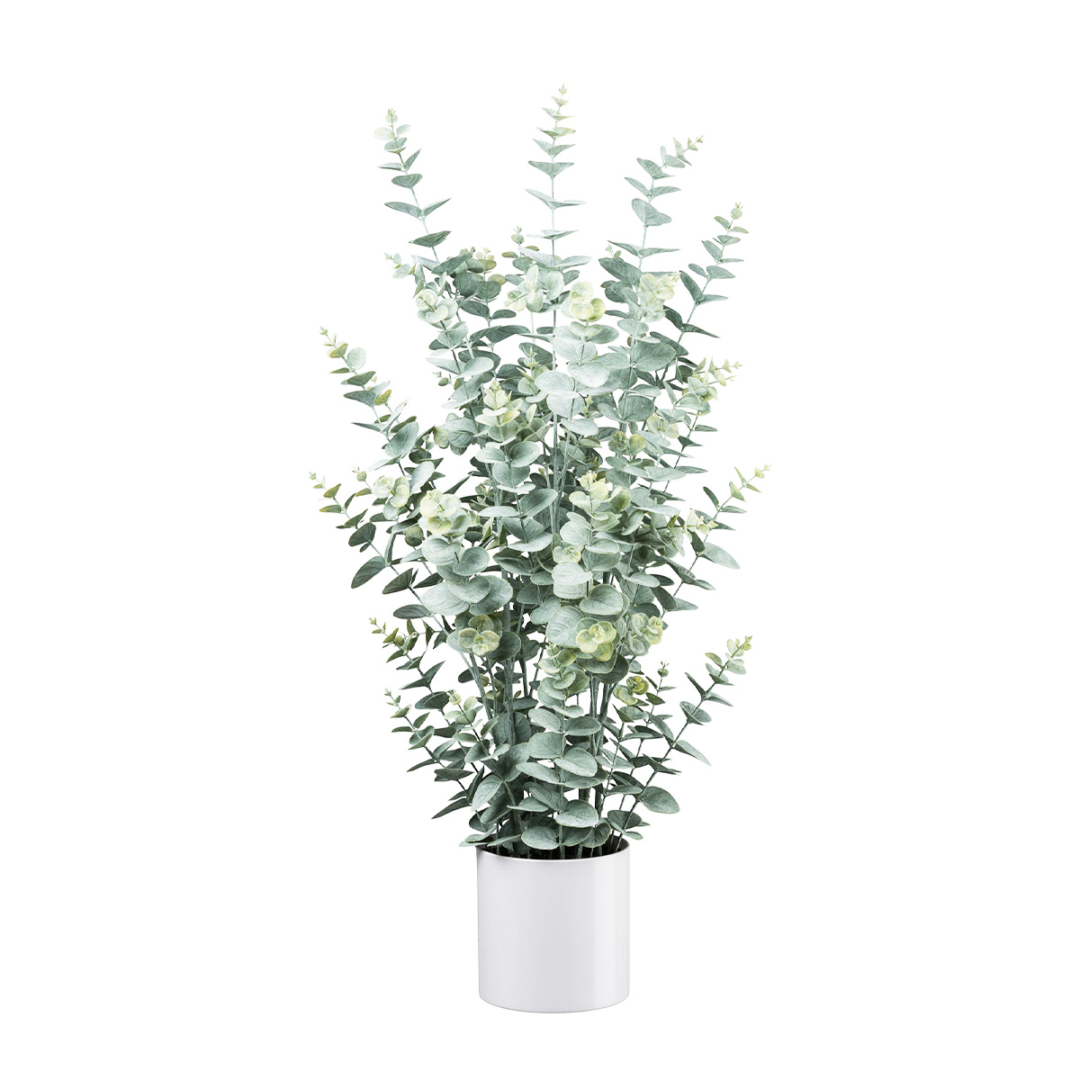 Deko Kunststrauch, Eucalyptus getopft, grau/grün, 95cm