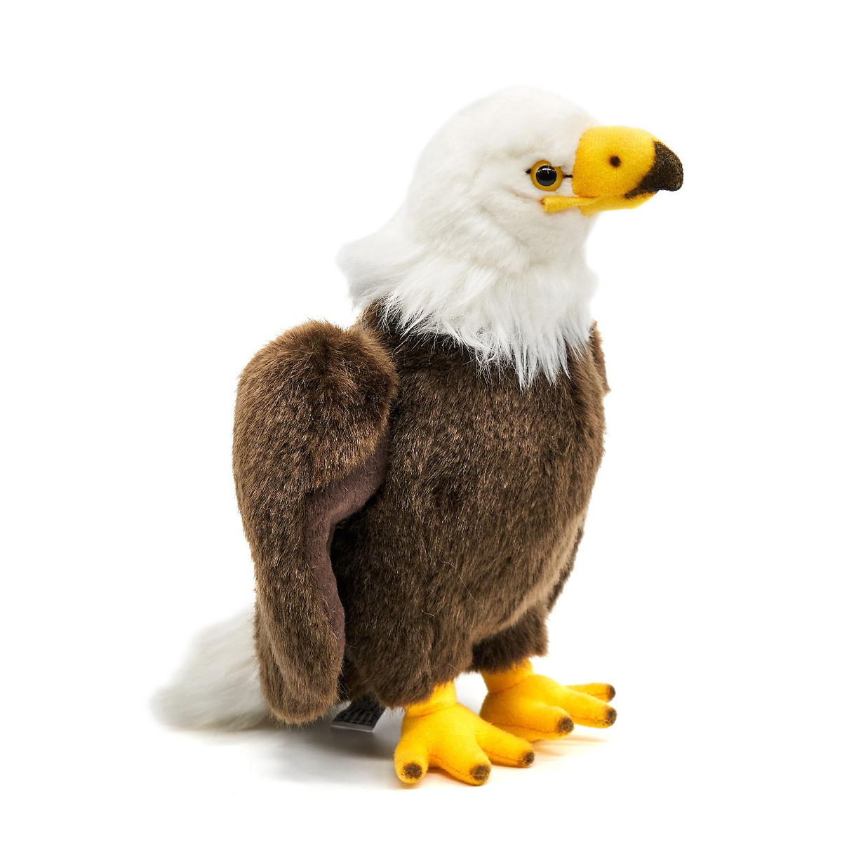 Plüschtier Adler, Weißkopfseeadler, braun-weiß, 24cm, Uni Toys
