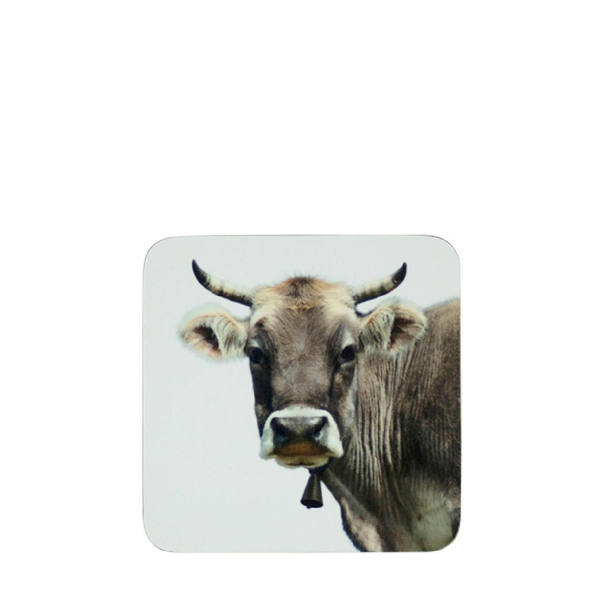 Untersetzer Kuh, Schweizer Kuh, 10x10cm, Set/6, MDF-Kork, Mars & More