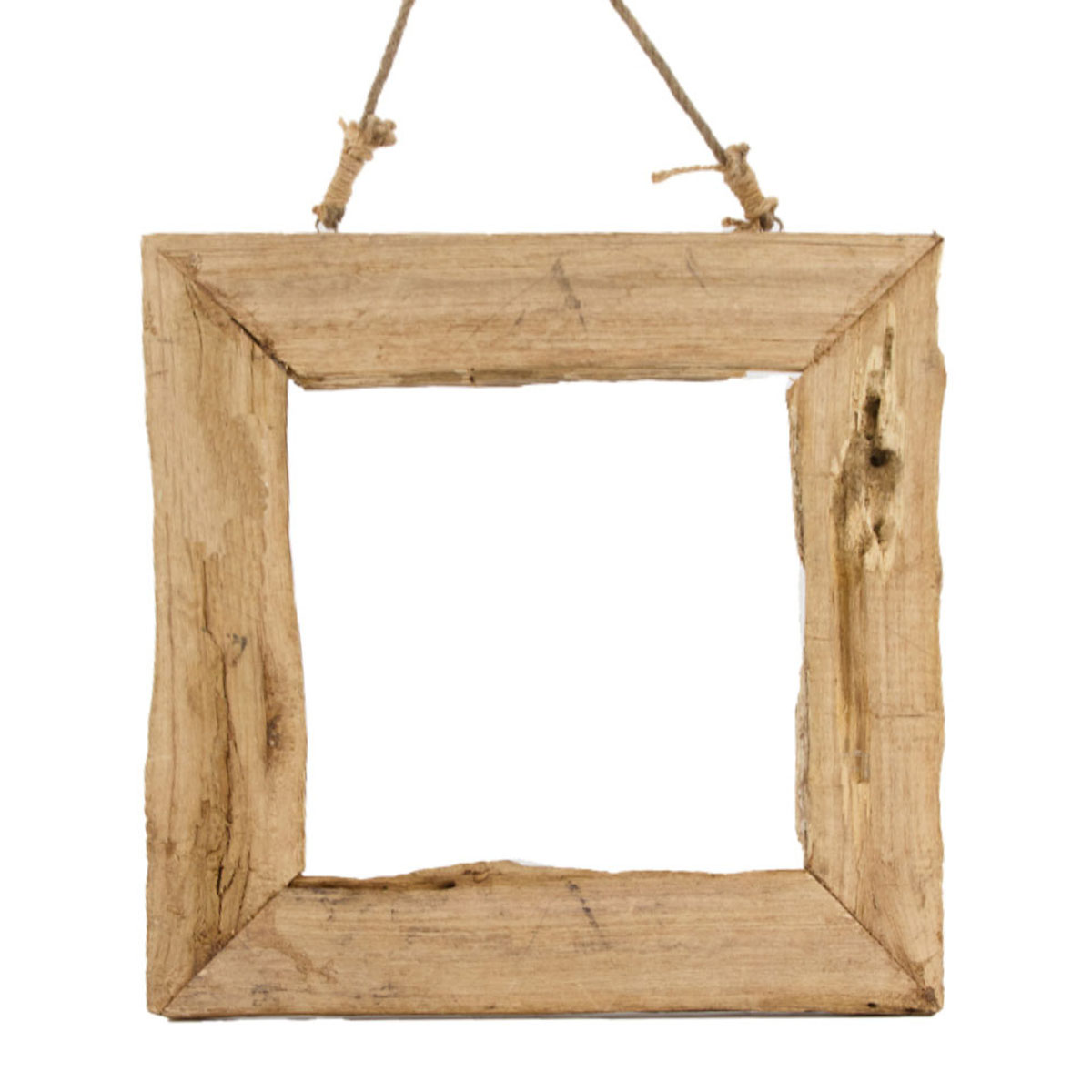 Deko Holzrahmen natur, Naturrahmen mit Juteseil, 38x38cm, DIJK Natural Collections