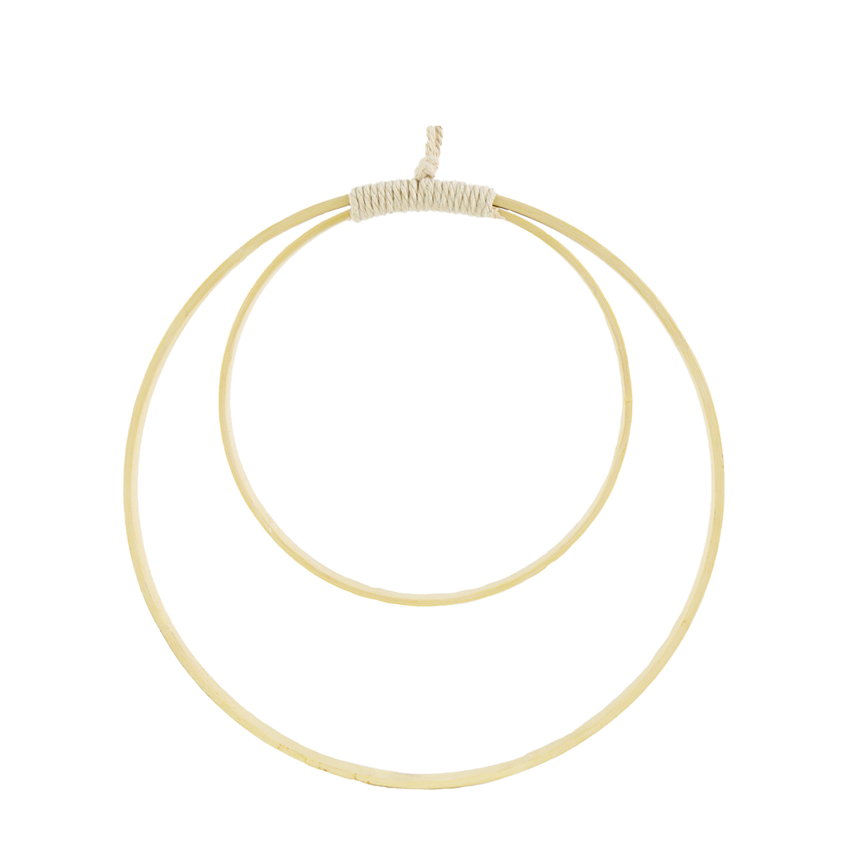 Deko Holzring Boho, Makramee, Ring im Ring, Ø30 und 20cm, Hänger