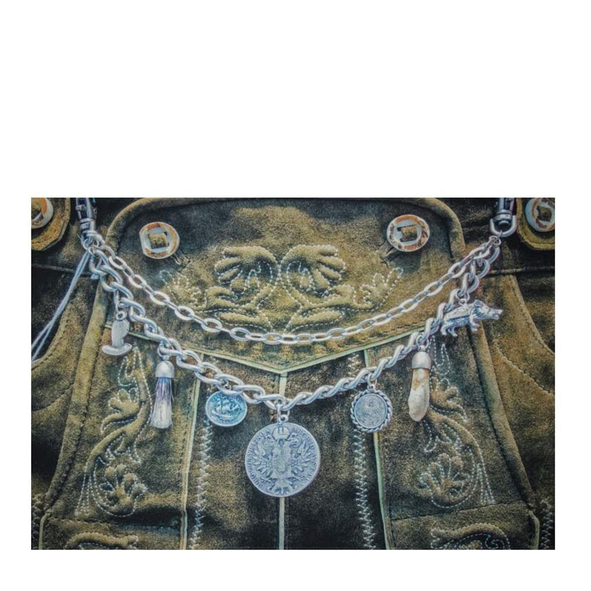 Tischset Lederhose, bayerische Lederhose, 40x30cm, Textil, Mars & More