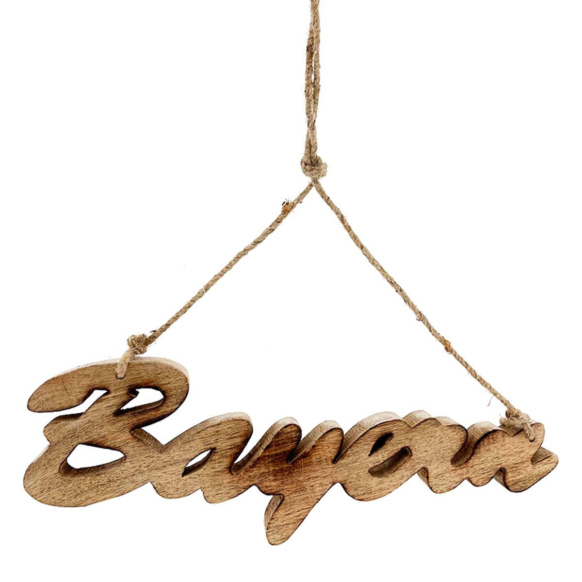 Deko Holzhänger mit Schriftzug Bayern, 30x10cm, Mangoholz