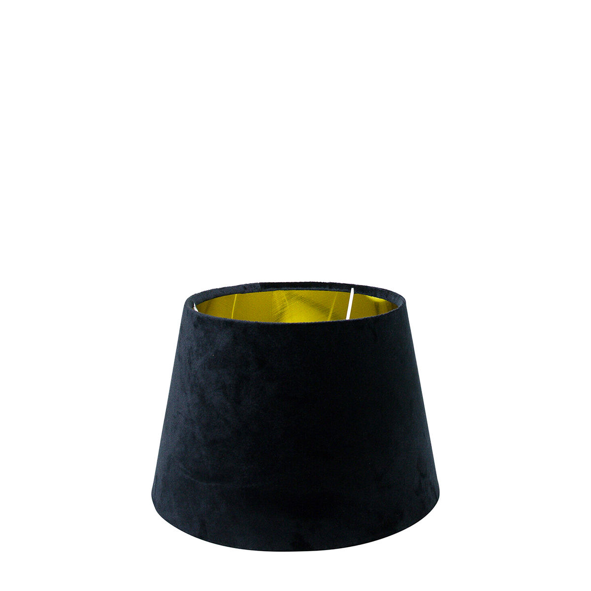 Samt Lampenschirm, schwarz, 25cm, Mars & More