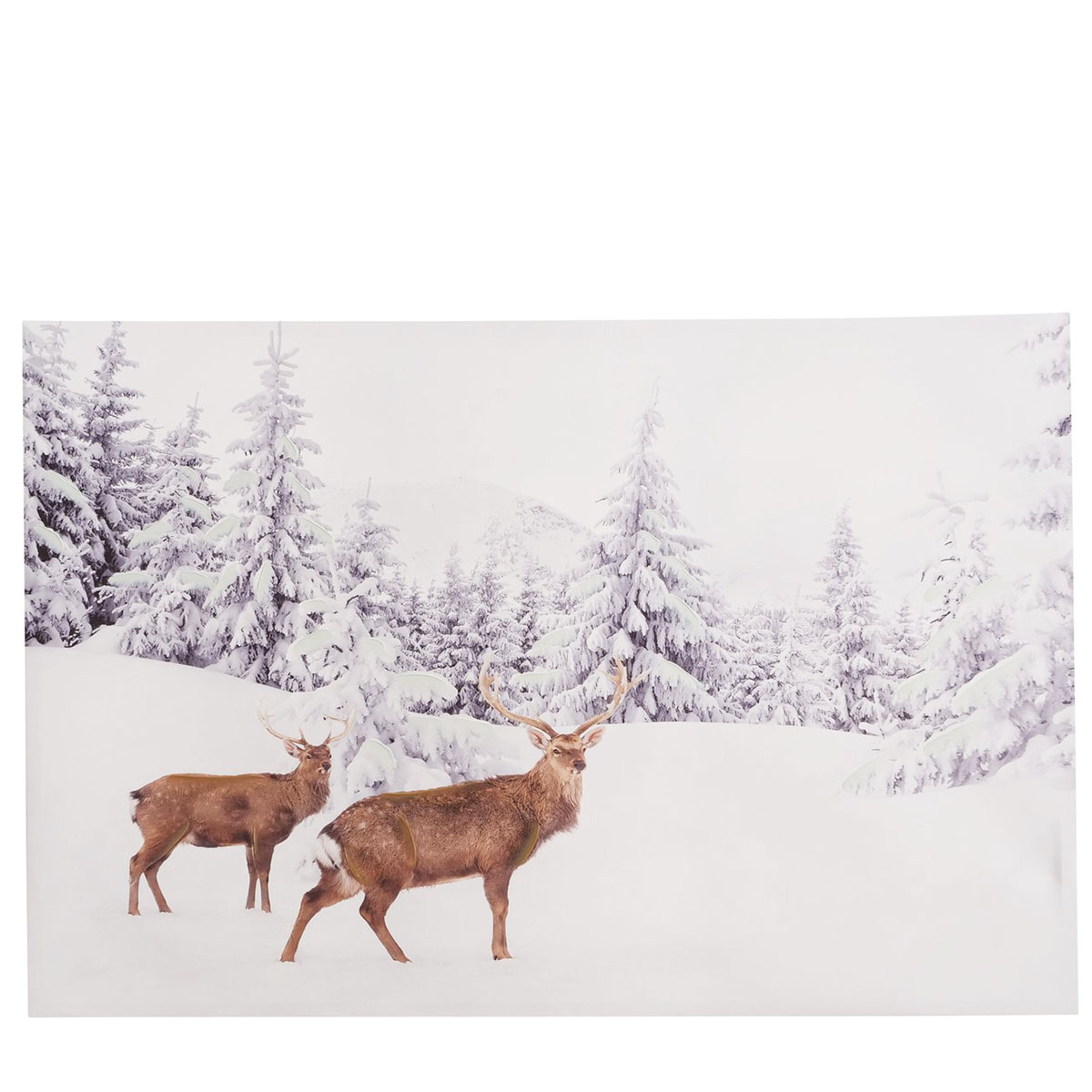 Leinwandbild Alvo Hirsche Winter Landschaft 80x120cm, Boltze