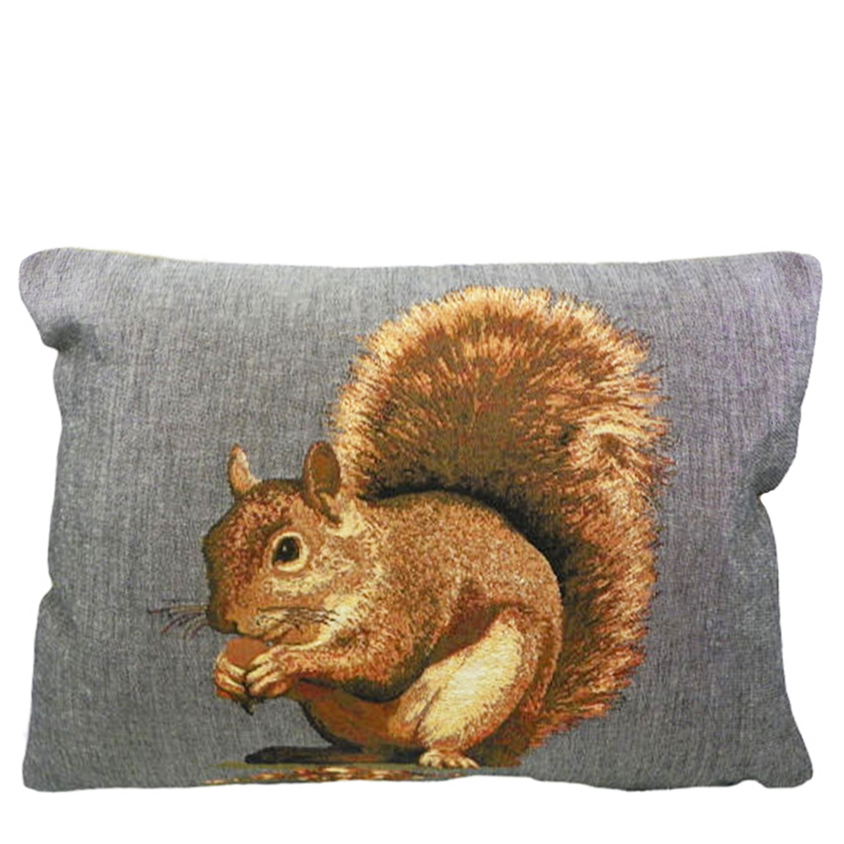 Gobelin Kissen Eichhörnchen, Eichhörnchen mit Nuß, 30x45cm, Mars & More
