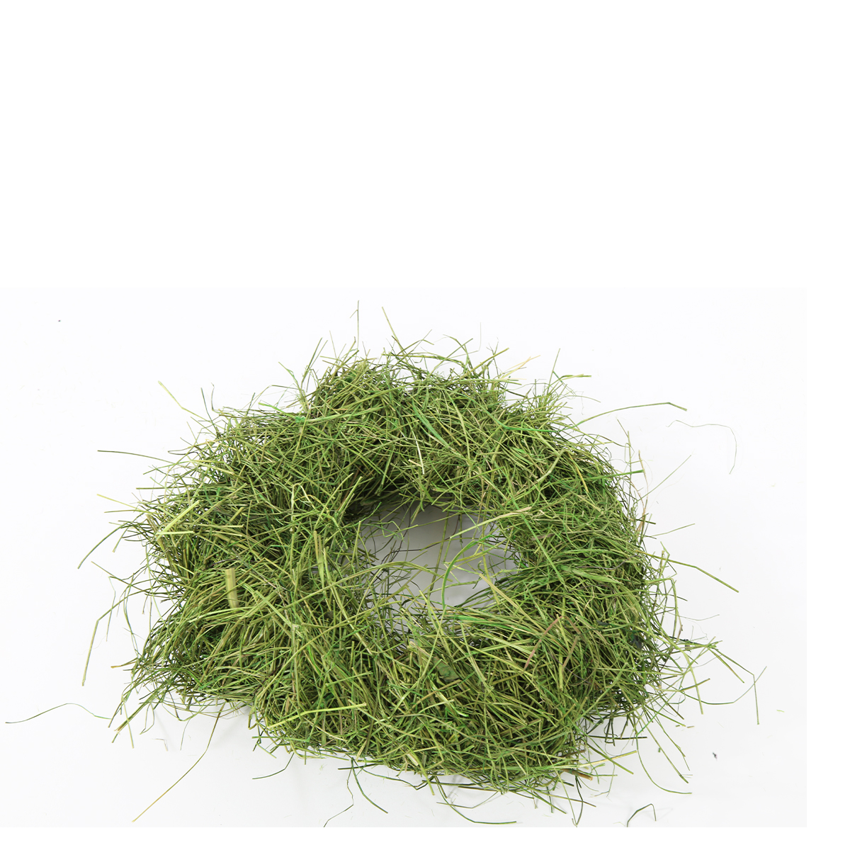 Deko Kranz Gras, grün, 25cm