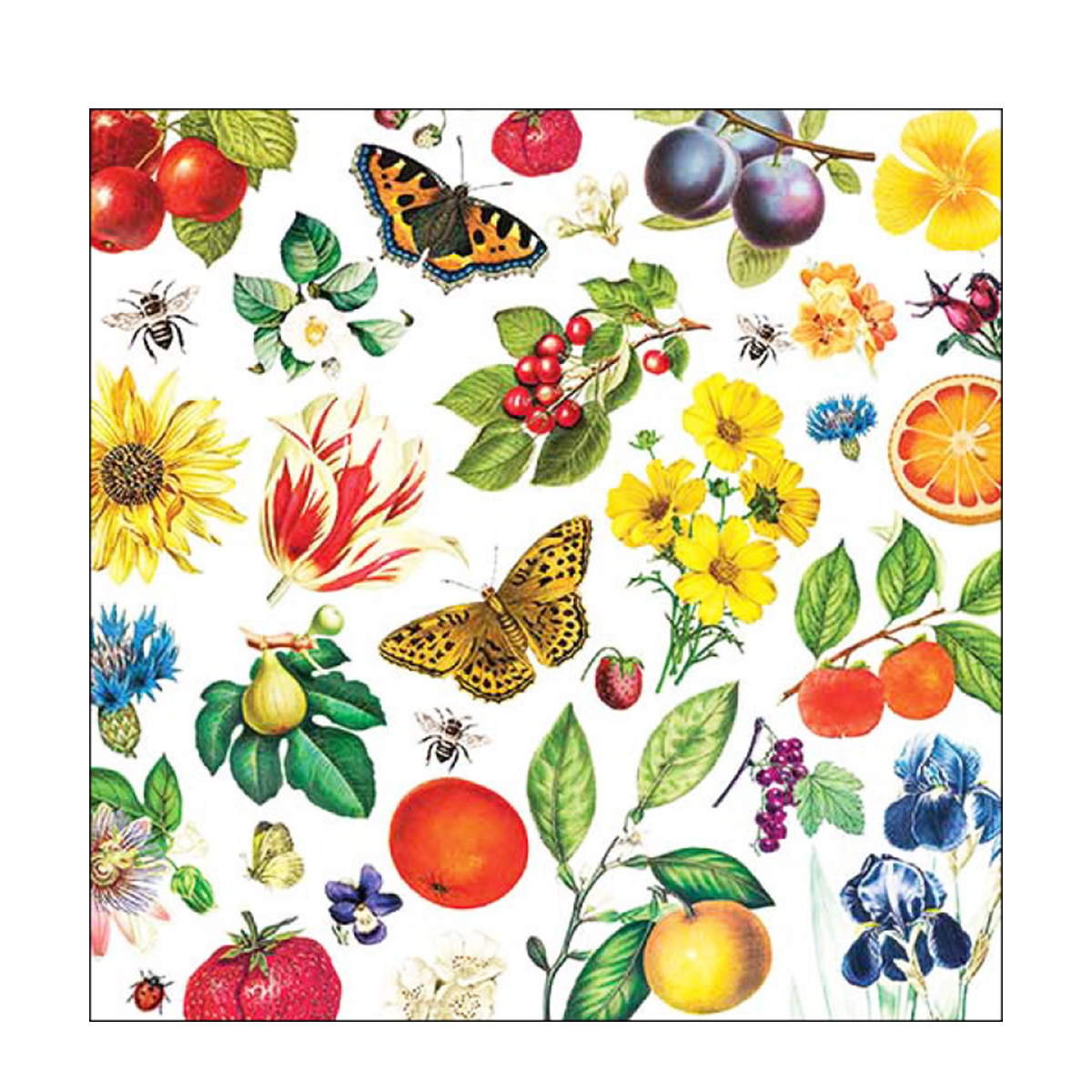 Ambiente Papierservietten Buntes Jahr, Colourful Year, Lunch, 33x33cm