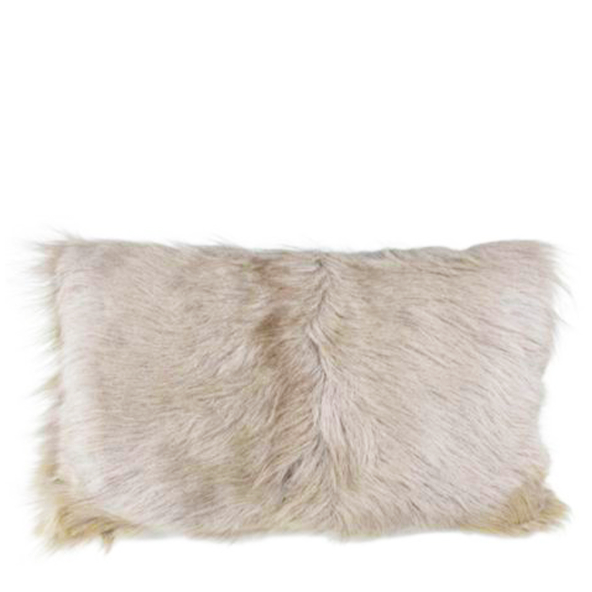 Kissen Ziege, Fellkissen Ziege grau, 30x50cm, Mars&More