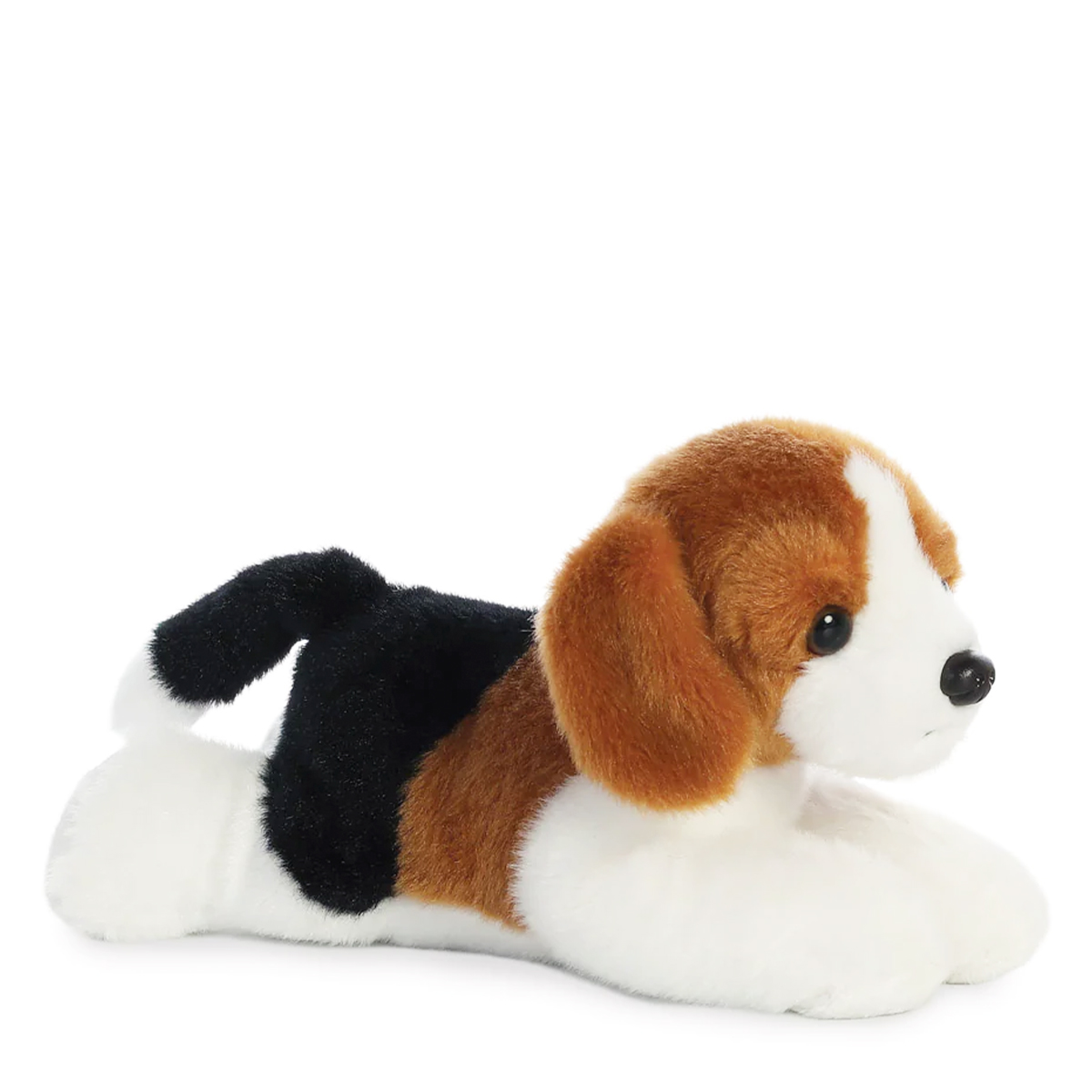 Plüsch Hund, Beagle, braun-schwarz-weiß, Mini Flopsies, 20cm, Aurora World