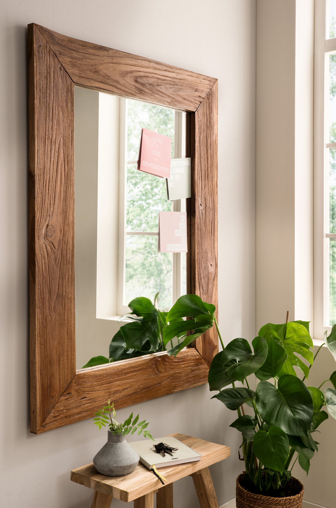 Holz Spiegel "ANTEAK" 130cm, Teakholz