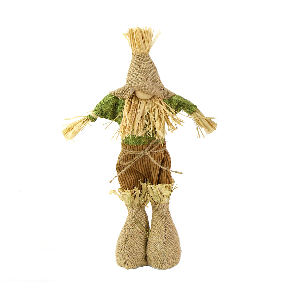 Deko Vogelscheuche Mann, Vogelscheuche aus Jute und Stoff, 36cm