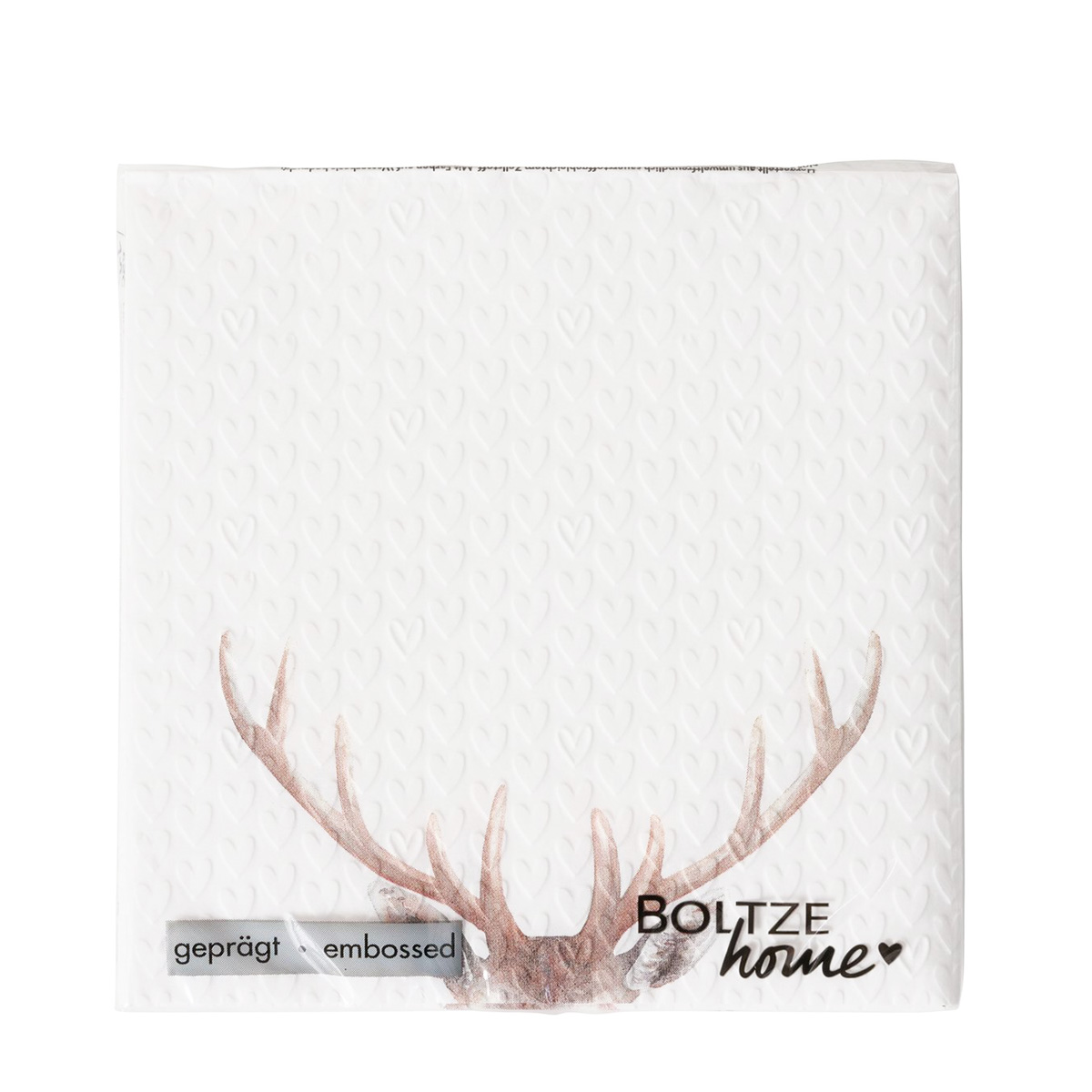 Papierservietten Hirsch Aspen, Hirschgeweih, 33x33cm, Boltze Home Collection